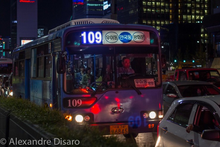 ônibus em Seul‏