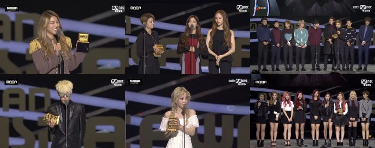 MAMA 2015, vencedores MAMA, apresentações MAMA